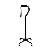Quad Cane  Large Base  Black - Precision Lab Works